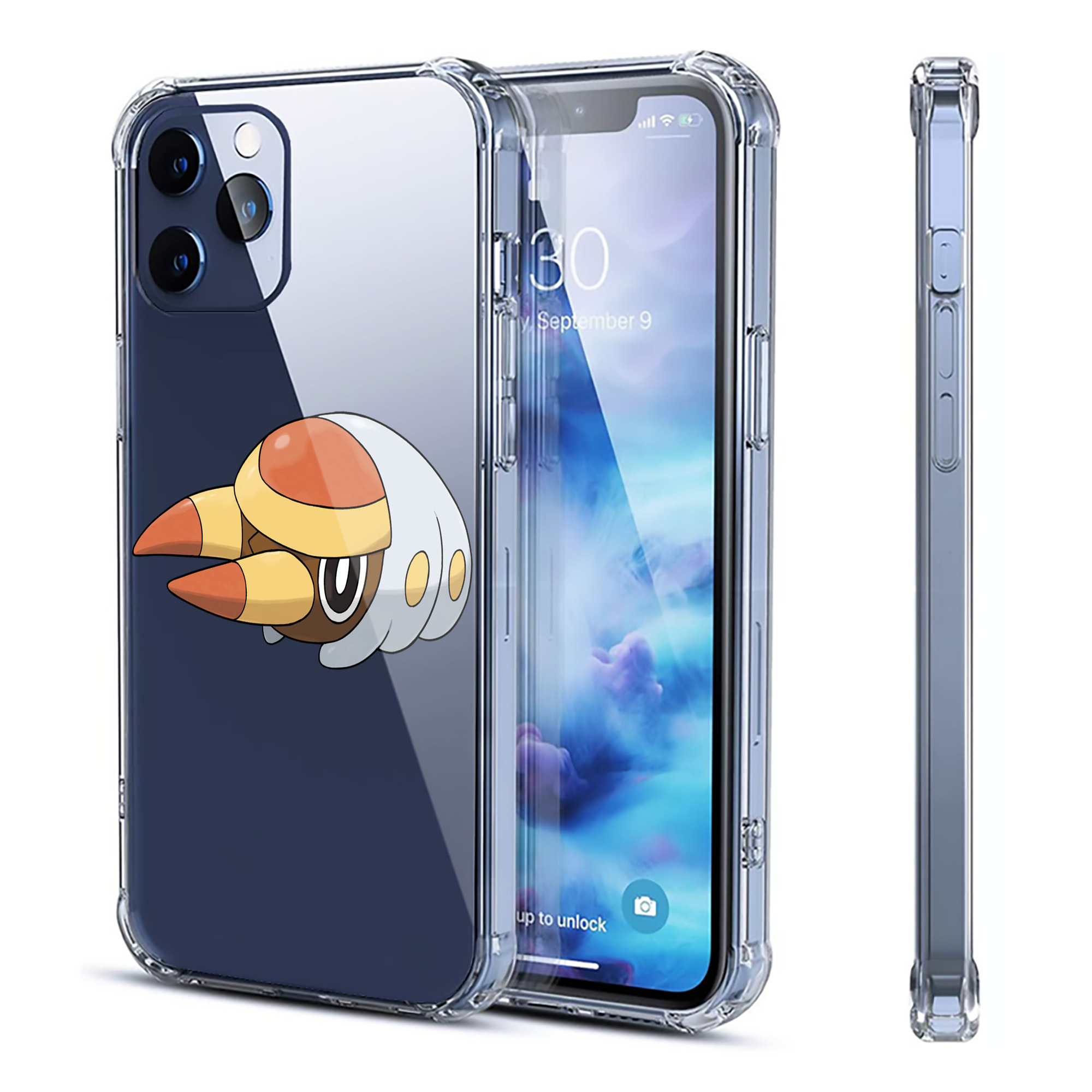 （画像用） ポケットモンスター Pokémon 【iPhone 12シリーズ対応】透明スマホケース（クリアソフトケース）